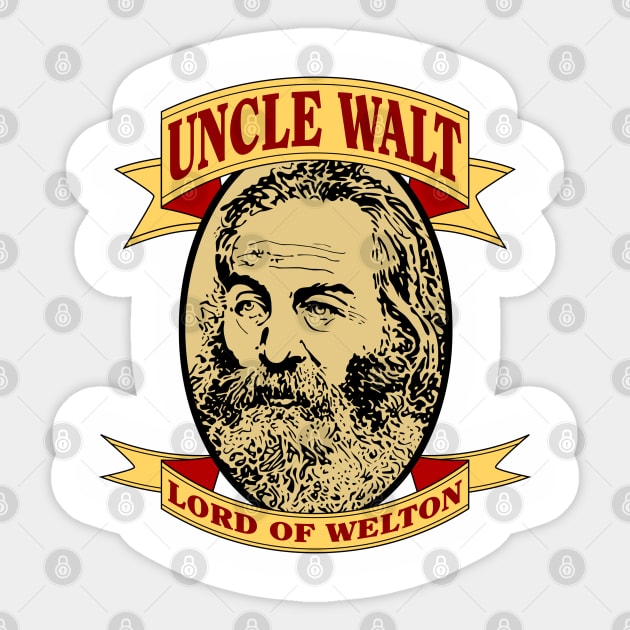 Uncle Walt Sticker by GritFX